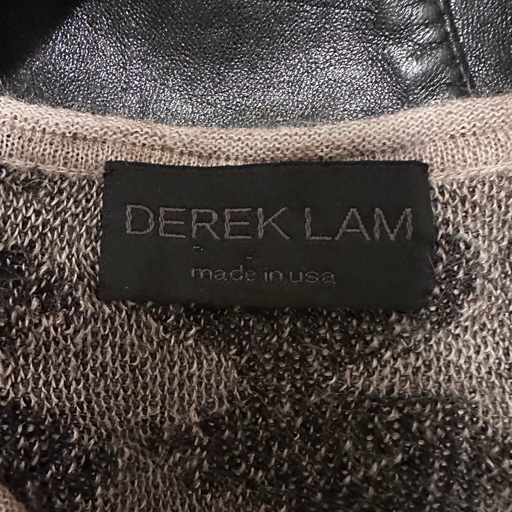 DEREKΒ LAM βοΈ SWEATERβCASHMERE & SILK SWEATER DRESS, Size Large - Picture 8 of 8